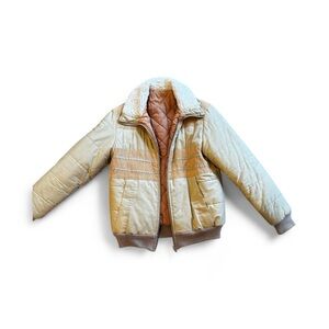 Lori Lynn Women's Cream Quilted Jacket made in Montréal, Canada
